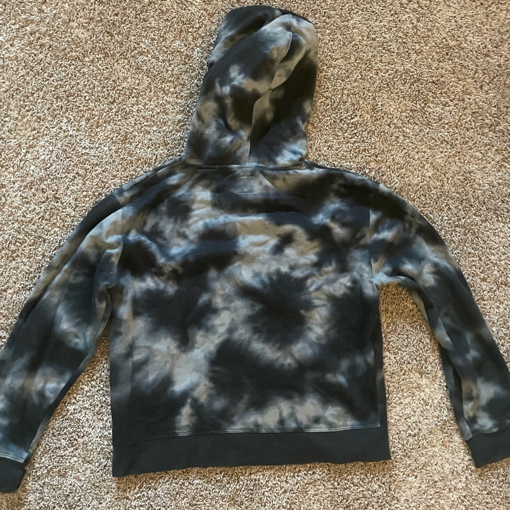 NAVY Blue Tie-Dye Champion Hoodie - Picture 2 of 3